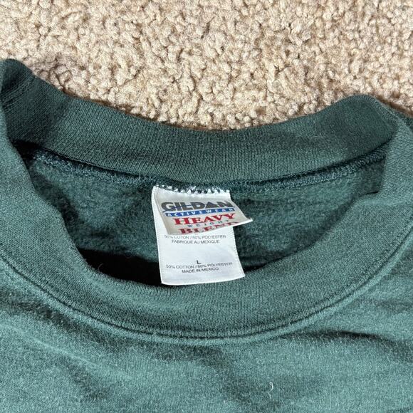 VTG Sonic Drive-In Sweatshirt Green Gildan Coca-Cola Clovis California Mens Sz L - Picture 7 of 7